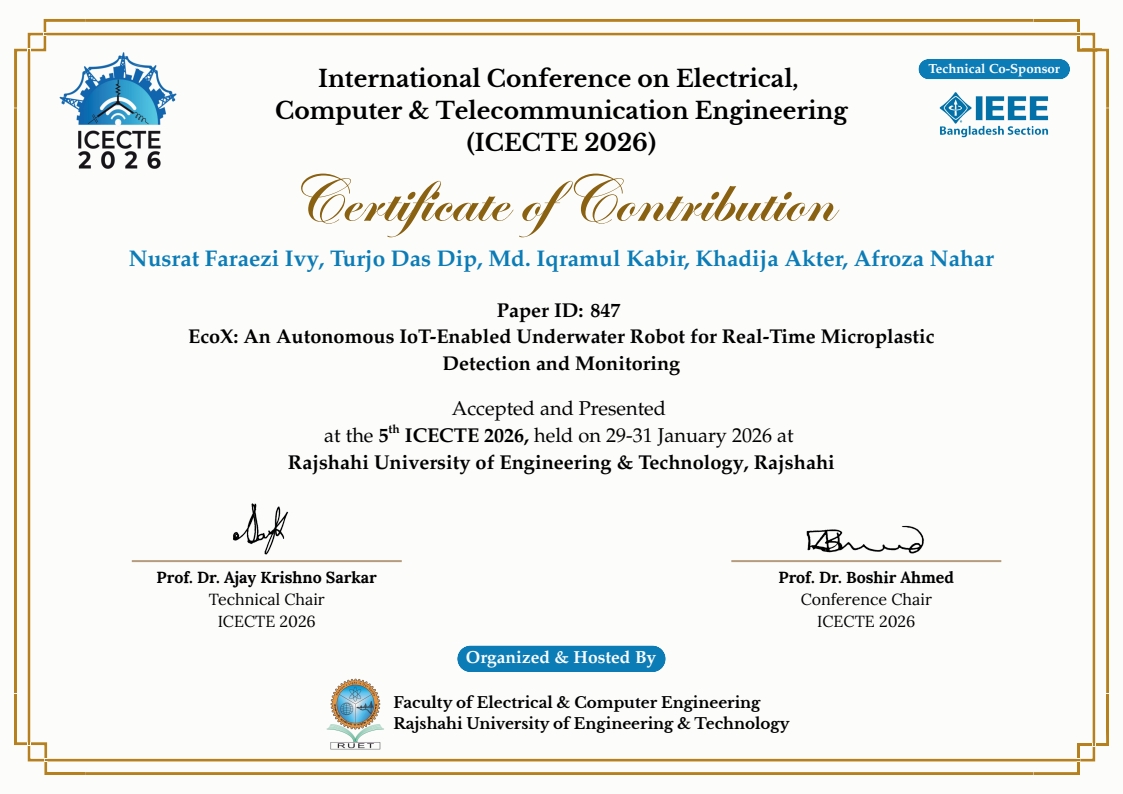 Certificate of Presentation